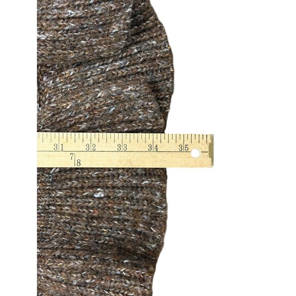 Cabi Poncho Shawl Women's ONE SIZE Cape Heather Brown Ruffle Hem Flowy - Picture 11 of 11